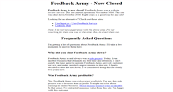 Desktop Screenshot of feedbackarmy.com