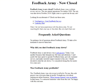 Tablet Screenshot of feedbackarmy.com